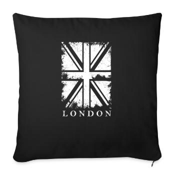London - Sofakissenbezug 45 x 45 cm - Schwarz - Vorne