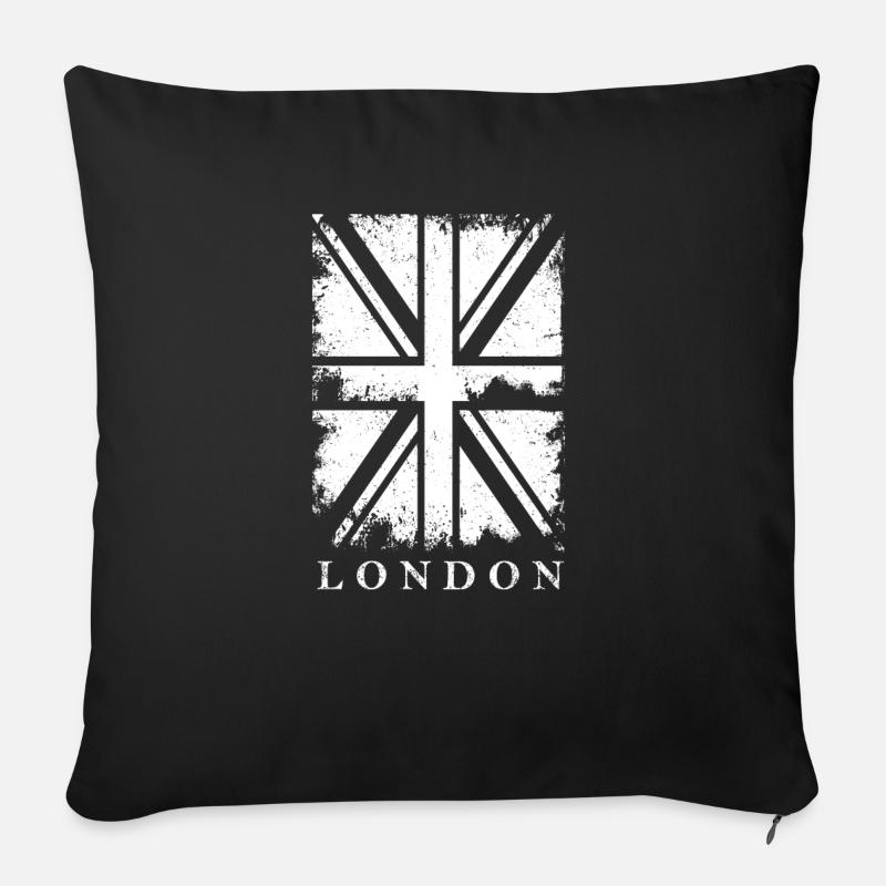 London - Sofakissenbezug 45 x 45 cm - Schwarz