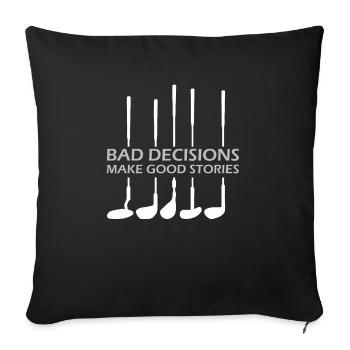 Golf Gift Funny Golfer Gifts Golfing Gifts - Sofakissenbezug 45 x 45 cm - Schwarz - Vorne