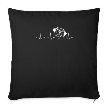 Labrador - Sofakissenbezug 45 x 45 cm - Schwarz - Vorne