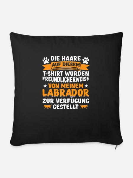 Labrador - Sofakissenbezug 45 x 45 cm - Schwarz