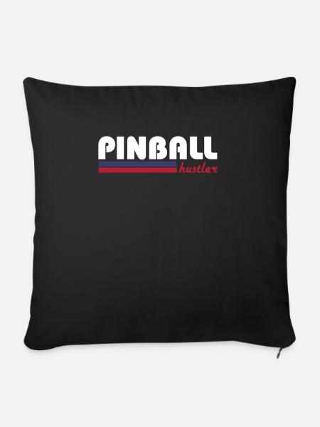 Pinball-Hustler - Sofakissenbezug 45 x 45 cm - Schwarz
