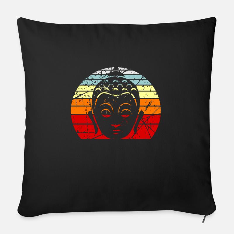 Buddhismus - Sofakissenbezug 45 x 45 cm - Schwarz