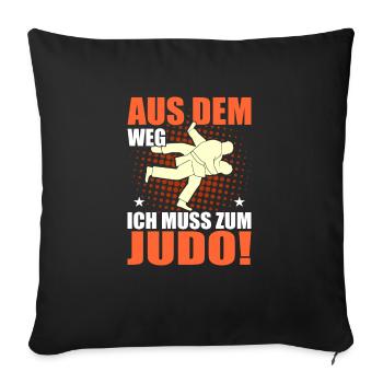 Judo - Sofakissenbezug 45 x 45 cm - Schwarz - Vorne
