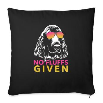 Cocker Spaniel - Sofakissenbezug 45 x 45 cm - Schwarz - Vorne