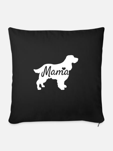 Cocker Spaniel - Sofakissenbezug 45 x 45 cm - Schwarz