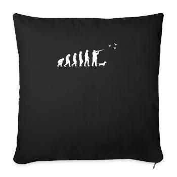 Hunter Hunting Hunt Push Hunt Deer Gift - Sofa pillowcase 17,3'' x 17,3'' (45 x 45 cm) - black - Front