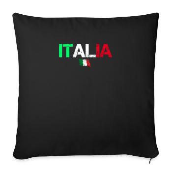 Rome Italie - Housse de coussin décorative 45 x 45 cm - noir - Devant