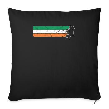 Irlande - Housse de coussin décorative 45 x 45 cm - noir - Devant