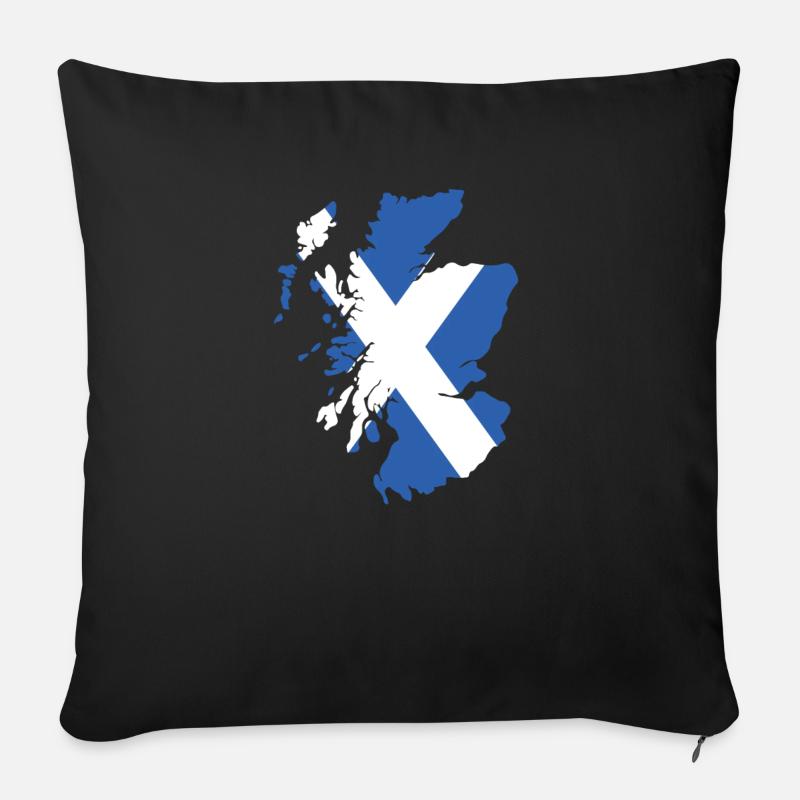 Scotland - Sofa pillowcase 17,3'' x 17,3'' (45 x 45 cm) - black