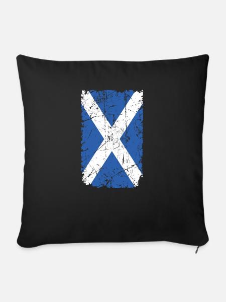 Schottland - Sofakissenbezug 45 x 45 cm - Schwarz