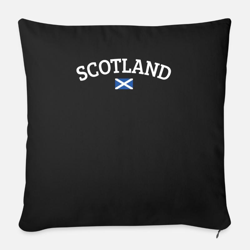 Scotland - Sofa pillowcase 17,3'' x 17,3'' (45 x 45 cm) - black