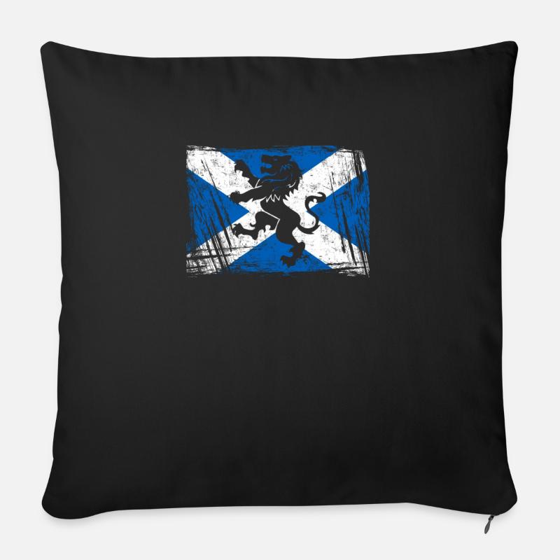 Schottland - Sofakissenbezug 45 x 45 cm - Schwarz