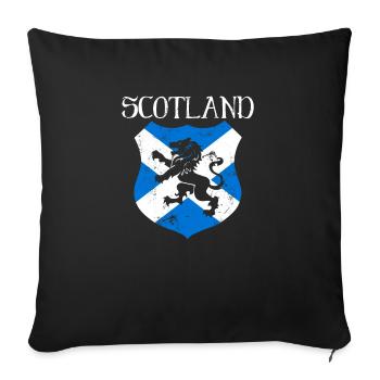 Scotland - Sofa pillowcase 17,3'' x 17,3'' (45 x 45 cm) - black - Front
