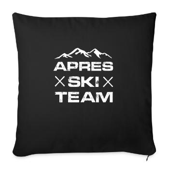 apres ski - Sofa pillowcase 17,3'' x 17,3'' (45 x 45 cm) - black - Front