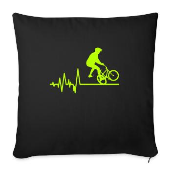 BMX - Sofa pillowcase 17,3'' x 17,3'' (45 x 45 cm) - black - Front
