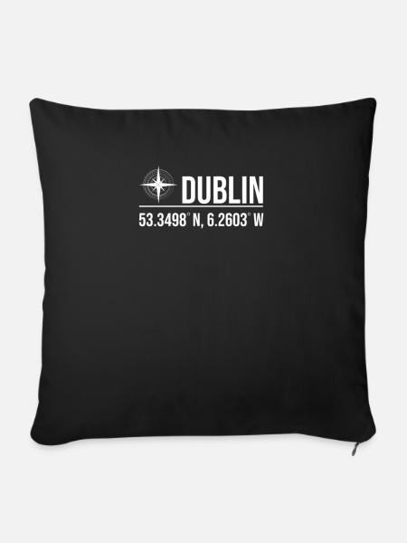 Dublin - Sofakissenbezug 45 x 45 cm - Schwarz