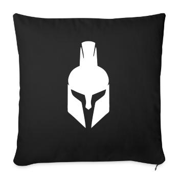 Sparta helmet Spartan Spartacus - Sofa pillowcase 17,3'' x 17,3'' (45 x 45 cm) - black - Front