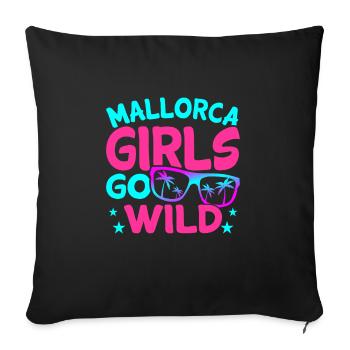 Mallorca - Sofa pillowcase 17,3'' x 17,3'' (45 x 45 cm) - black - Front