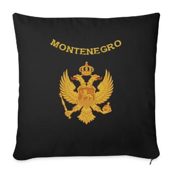 Montenegro - Sofakissenbezug 45 x 45 cm - Schwarz - Vorne