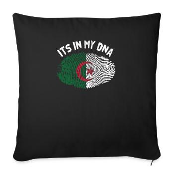 Algeria - Sofa pillowcase 17,3'' x 17,3'' (45 x 45 cm) - black - Front