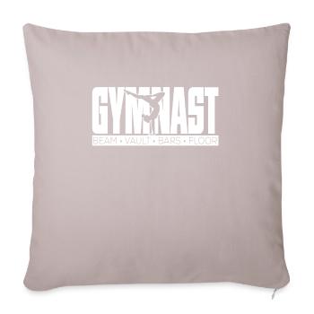Gymnast Beam Vaul Bars Floor - Sofa pillowcase 17,3'' x 17,3'' (45 x 45 cm) - light taupe - Front