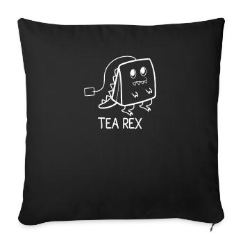 tea - Sofa pillowcase 17,3'' x 17,3'' (45 x 45 cm) - black - Front