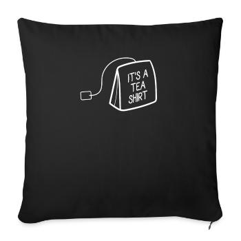 tea - Sofa pillowcase 17,3'' x 17,3'' (45 x 45 cm) - black - Front