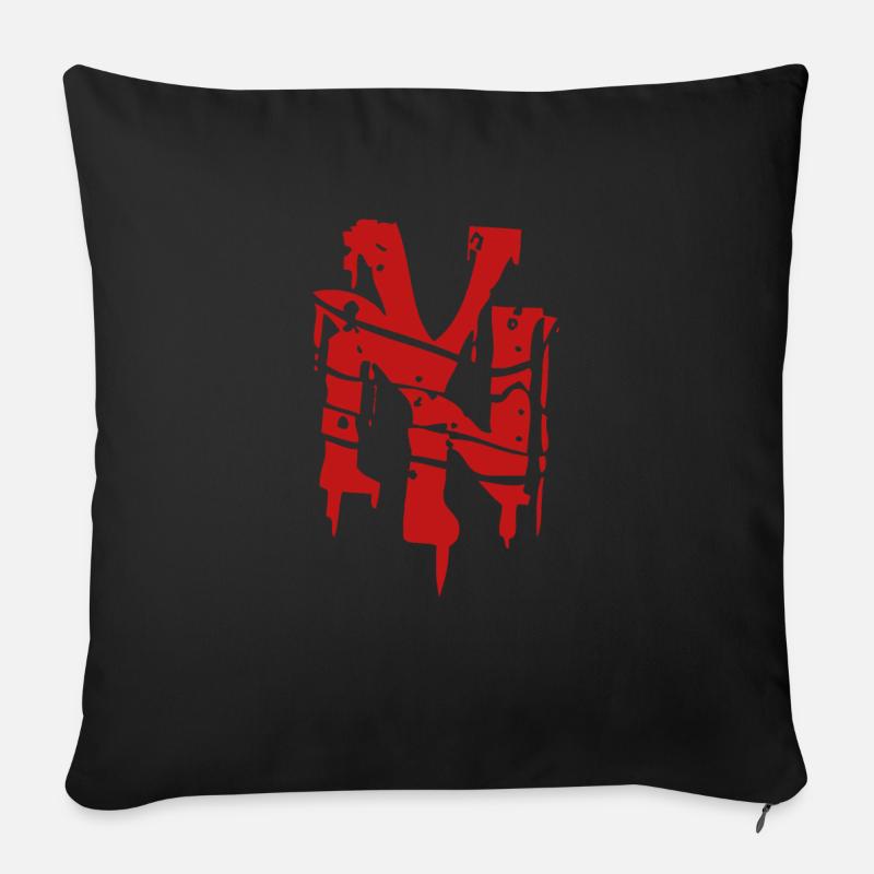 New York - Housse de coussin décorative 45 x 45 cm - noir