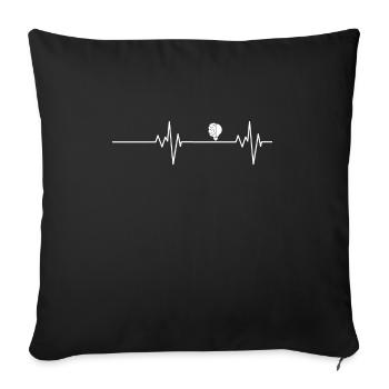 Psychology Student Saying Gift Birthday - Sofa pillowcase 17,3'' x 17,3'' (45 x 45 cm) - black - Front