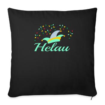 Helau Carnival - Sofa pillowcase 17,3'' x 17,3'' (45 x 45 cm) - black - Front