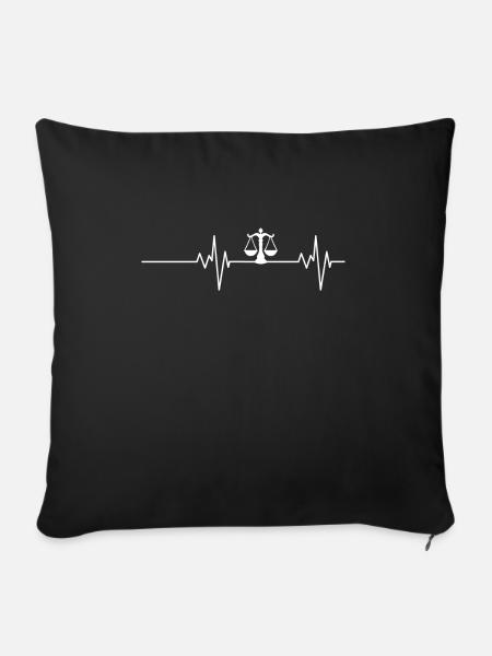 Lustiges Anwalt Shirt Jura Spruch Humor Geschenk - Sofakissenbezug 45 x 45 cm - Schwarz