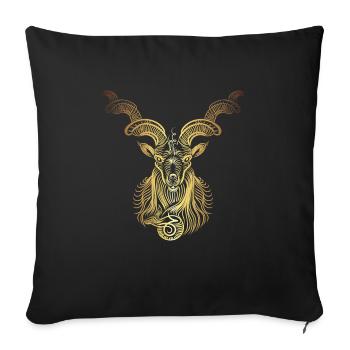 Capricorn Capricorn Zodiac Gift - Sofa pillowcase 17,3'' x 17,3'' (45 x 45 cm) - black - Front