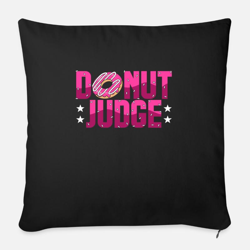Donut - Sofakissenbezug 45 x 45 cm - Schwarz