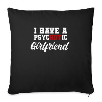 Couple de valentine couple - Housse de coussin décorative 45 x 45 cm - noir - Devant
