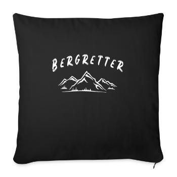 Bergretter Apré Ski Snowboard - Sofakissenbezug 45 x 45 cm - Schwarz - Vorne