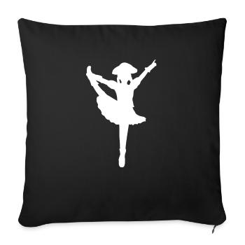 Karneval Garde Tanz - Sofakissenbezug 45 x 45 cm - Schwarz - Vorne