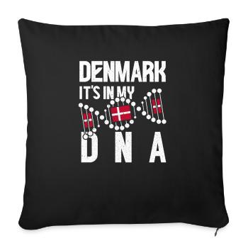 Danemark Danois Danois cadeau Copenhague - Housse de coussin décorative 45 x 45 cm - noir - Devant
