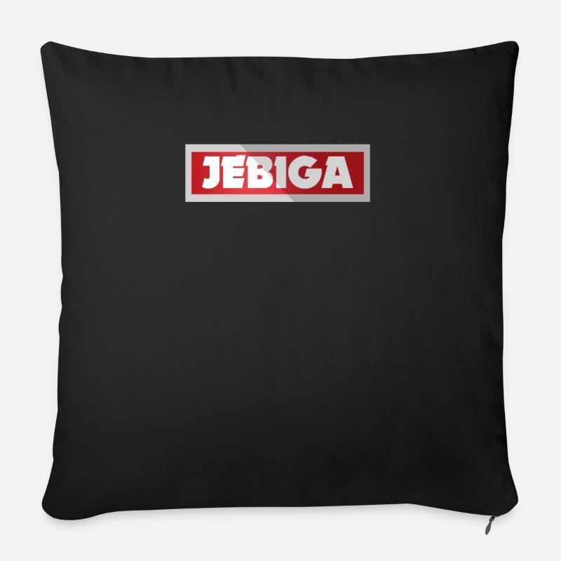 Serbie - Housse de coussin décorative 45 x 45 cm - noir