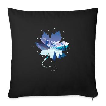 Le Canada - Housse de coussin décorative 45 x 45 cm - noir - Devant