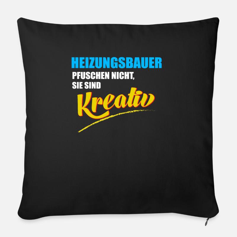 Heizungsbauer Berufe Heizungsbau Installateur - Sofakissenbezug 45 x 45 cm - Schwarz