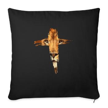 Lion Of Judah Israelit oder Jude Gift - Sofakissenbezug 45 x 45 cm - Schwarz - Vorne