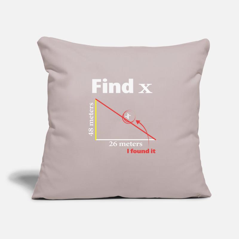 Pythagore Triangle Mathématicien ou professeur de maths Housse de coussin décorative 45 x 45 cm