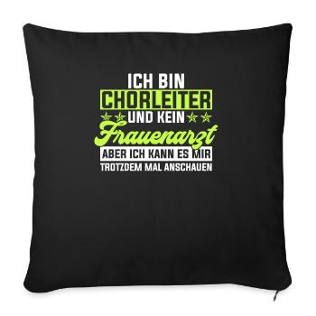 Chorleiter Dirigent Tenor Geschenk & Chorleiterin - Sofakissenbezug 45 x 45 cm - Schwarz - Vorne