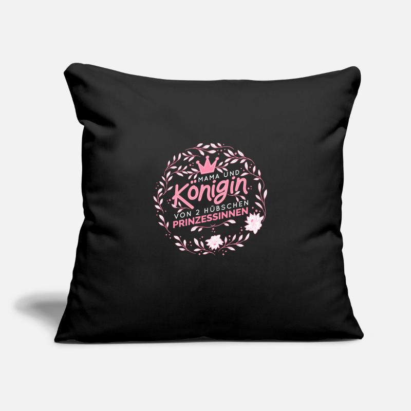 Mutter von 2 Töchtern Mama von 2 Töchtern Spruch Sofakissenbezug 45 x 45 cm