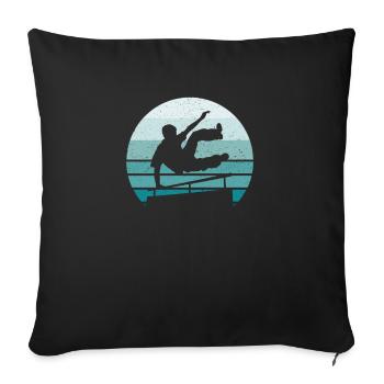 Parkour - Sofakissenbezug 45 x 45 cm - Schwarz - Vorne