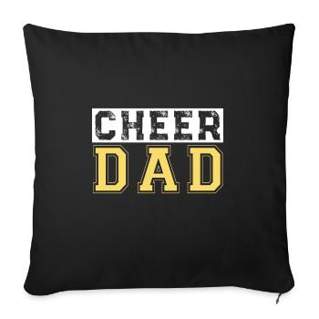 Bravo papa - Housse de coussin décorative 45 x 45 cm - noir - Devant