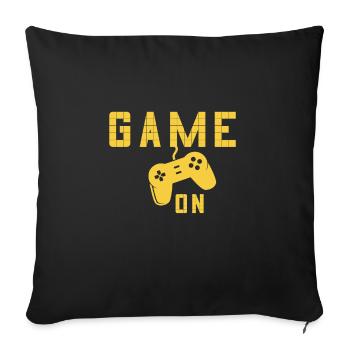 Gamer - Game on - Sofakissenbezug 45 x 45 cm - Schwarz - Vorne