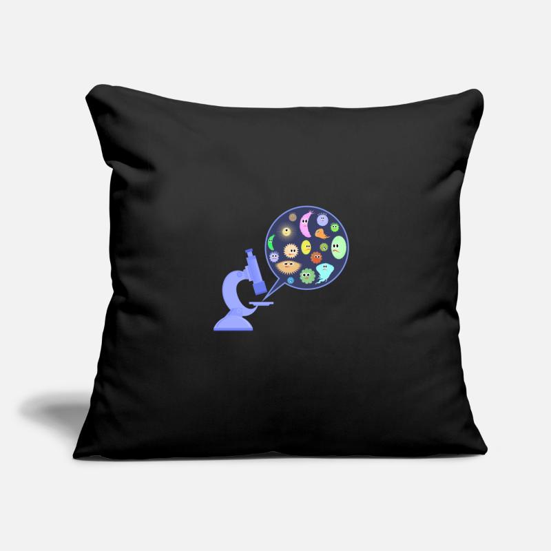 Germs under the microscope Sofa pillowcase 17,3'' x 17,3'' (45 x 45 cm)