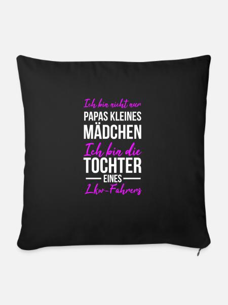 Trucker - Sofakissenbezug 45 x 45 cm - Schwarz